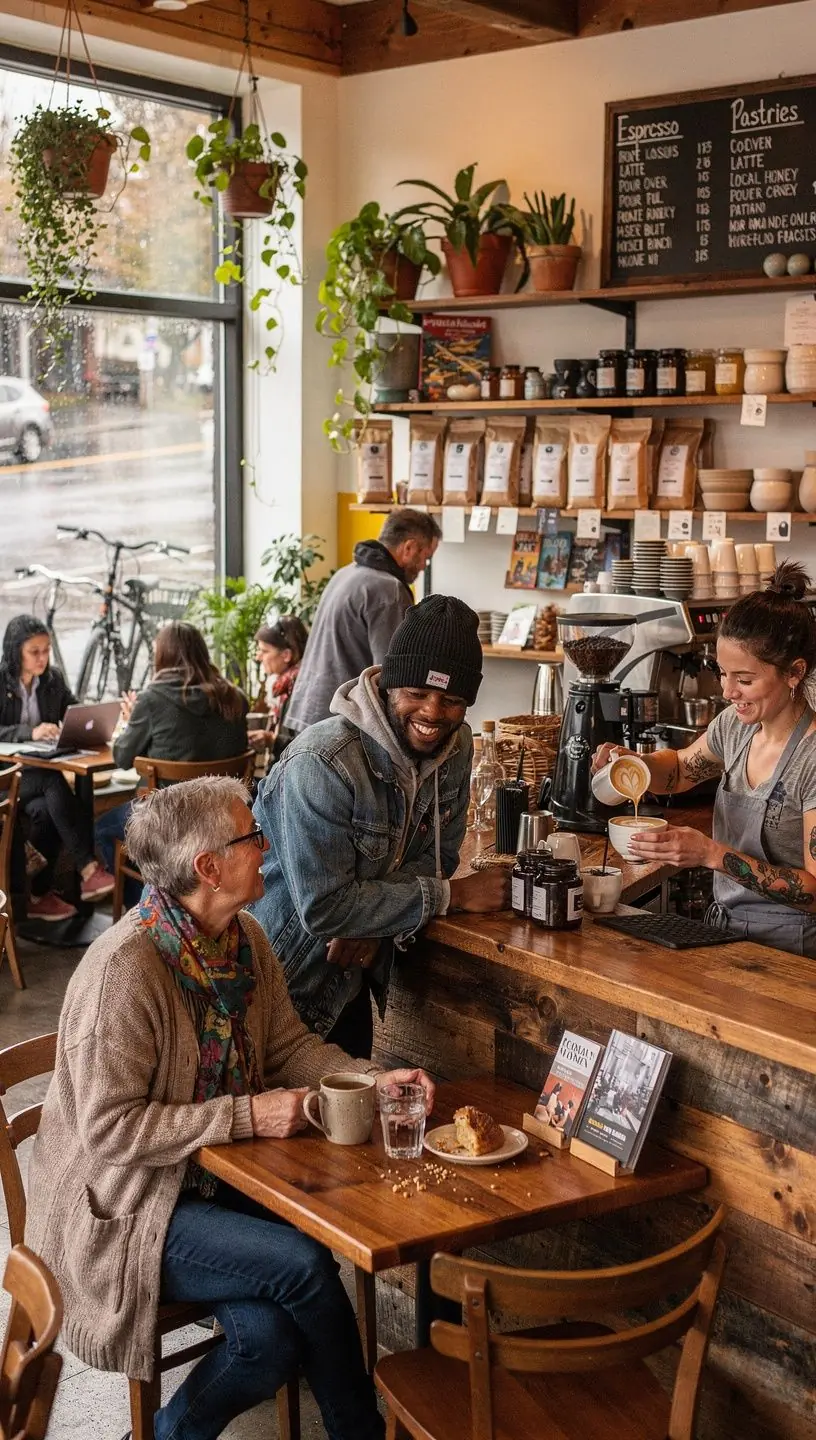 Сцена с участниками тура, изучающими кулинарные особенности региона.